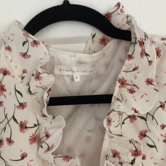 Floral White Dress with Front-Tie - Brand New - Picture 4 of 4